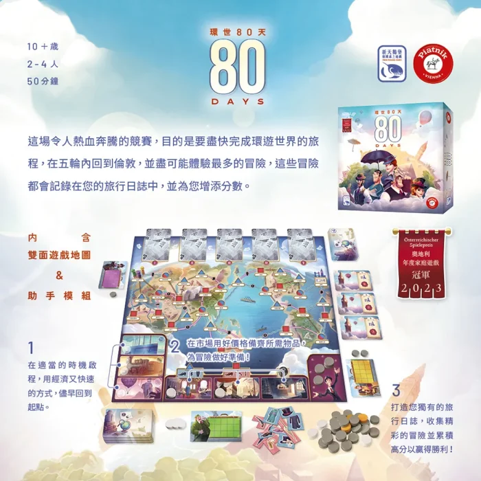 環世80天 80 Days | WOB 香港桌遊天地 Welcome On Board